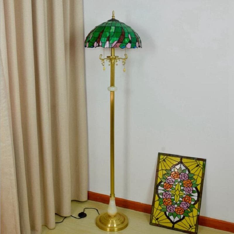 Traditional Art Nouveau standing lamp for home office