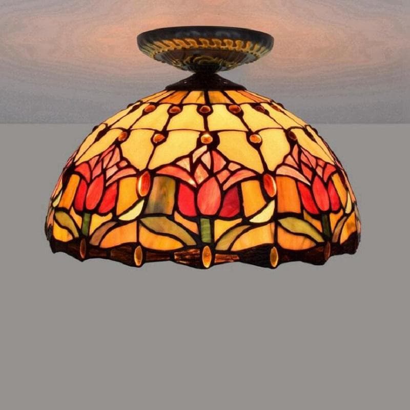 tiffany glass ceiling light for home decor.jpg