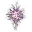 Amethyst Nebula Artisan Blown Glass Chandelier - Modern Purple and Clear - BeyPan