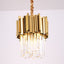 Art Deco Gold Crystal Chandelier - Modern Luxury Pendant Light - BeyPan