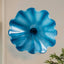 Azure Blue Hand Blown Murano Style Glass Wall Art Decor - 12" - BeyPan