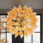 Breathtaking Elegance: Hand-Blown Orange Dandelion Sputnik Chandelier - BeyPan