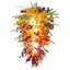 Chihly Style Blown Glass Chandelier Rainbow Blooms Murano Style Glass - BeyPan
