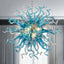 Chihly Style Blown Glass Chandeliers Blue And Grey Sputnik Shape - BeyPan