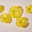 Glass Wall Plate Crystal Yellow Hand Blown Murano Glass D10inches - BeyPan