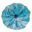 Hand Bowls Glass Blue Pattern Murano Art Glass Wall Decor Plate D12inches - BeyPan