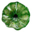Hand Bowls Glass Green Dot Murano Art Glass Wall Decor Plate D12inches - BeyPan