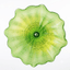 Hand Bowls Glass Wall Emerald Green Murano Chihly Style Art Glass Wall Decor Plate D12inches - BeyPan
