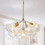 Mid Century Bubbles Chandelier Clear Swirled Texture Glass Ball - BeyPan