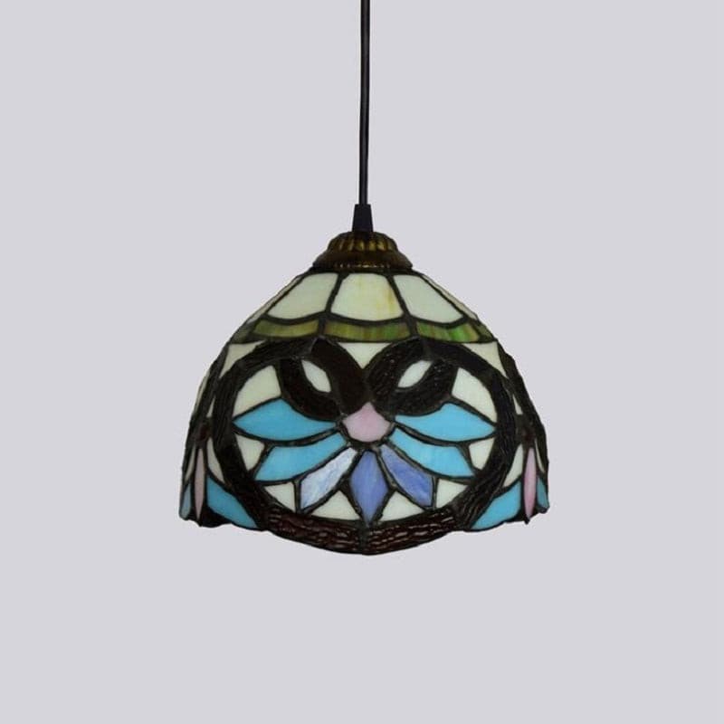 Tiffany stained glass suspension light