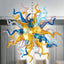 Modern Blown Glass Sputnik Chandelier – Vibrant Multicolor Art Lighting - BeyPan