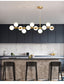 Modern Island Lights Glass Globe Shade With Circle LED - BeyPan