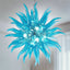 Modern Style Blown Glass Chandelier Aqua Pazzo - BeyPan