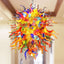 Modern Style Blown Glass Chandelier – Vibrant Carnival Burst - BeyPan