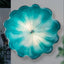 Murano Glass Wall Plates Aqua Color With LED D12inches - BeyPan