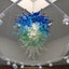 Oceanic Deep Blue and Aqua Murano Style Blown Glass Chandelier - BeyPan