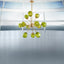 Veridian Jewel Sputnik Chandelier - Faceted Emerald Glass Shades - BeyPan