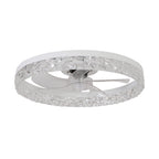 20 in. Indoor Black Ceiling Fans with Lights and Remote, 6CCT Dimmable Low Profile Ceiling Fan with Light