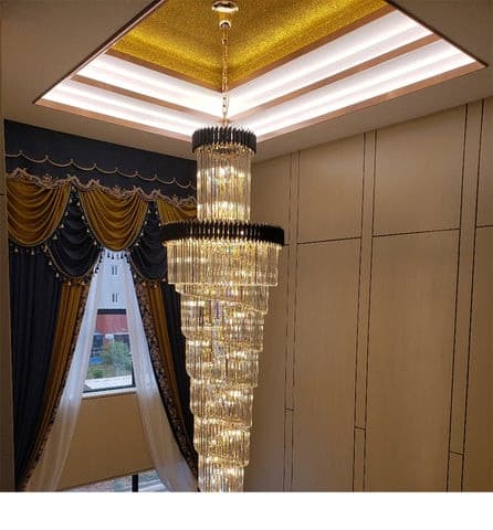 Luxury Modern Chandelier Large Size Crystal Pendants For Living Room Hotel Lobby LRLR0072