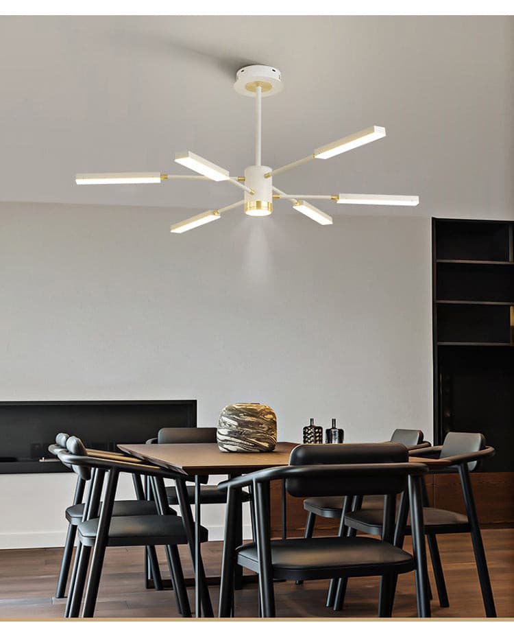 Postmodern Nordic Sputnik Arms Chandelier For Dining Room