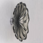 Hand Bowls Glass Wall Smoke Gray Murano Art Glass Wall Decor Plate D12inches