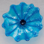 Hand Bowls Glass Blue Murano Art Glass Wall Decor Plate D12inches