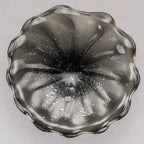 Hand Bowls Glass Wall Smoke Gray Murano Art Glass Wall Decor Plate D12inches