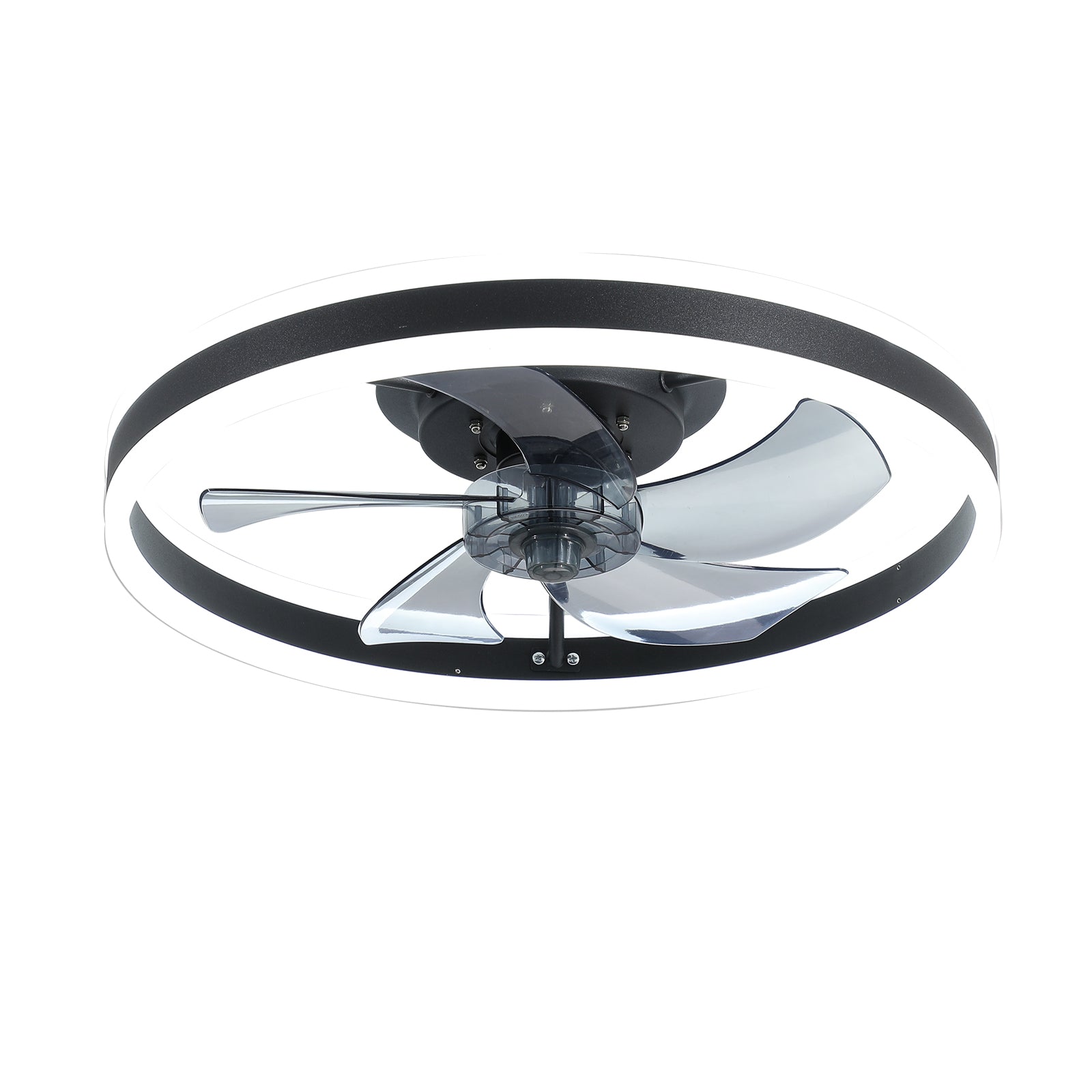 19.7 in. White Dimmable LED Downrod Mount Standard Ceiling Fan with Remote Control, 6 Adjustable Wind Speeds Hauptbild