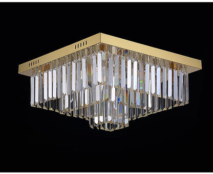 Modern Square Crystal Pendants Chandelier 
