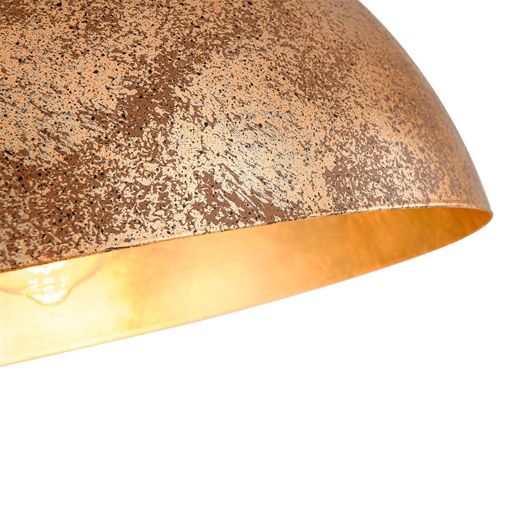 Oversized Metal Dome Pendant Light