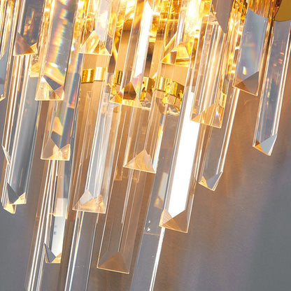 Modern Brass Steel Crystal Pendants