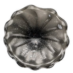 Hand Bowls Glass Wall Smoke Gray Murano Art Glass Wall Decor Plate D12inches