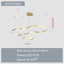 Modern Round Tiered LED Hanging lamp Chandelie