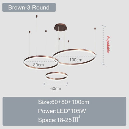 Modern Round Geometric LED Decorative Lighting Furniture