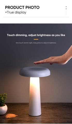 Desk Lamp Touch Control Rechargeable Battery LED Bulbs