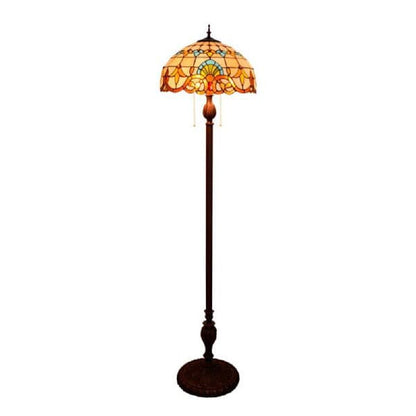 Vintage bronze floor lamp for cozy living room reading nook