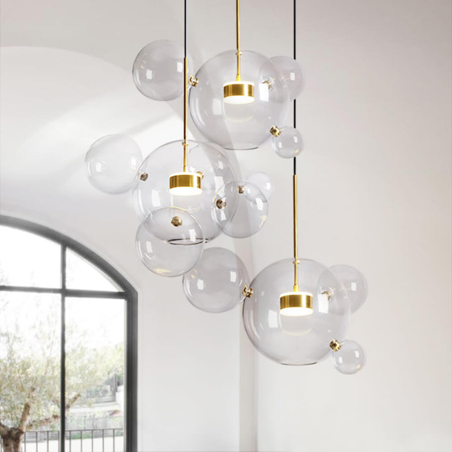 Creative Bubbles Chandelier Cluster Glass Globes