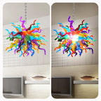 Chihly Style Multicolor Hand Blown Glass Chandelier | Art Glass Pendant Hanging Light