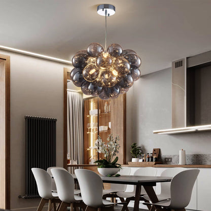 Electroplating Grey/Black Bubble Ball Chandelier Beypan