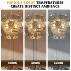 Sputnik Chandelier Dandelion Shape Hollow Out Steel Plates