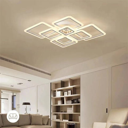 Modern Ceiling Light LED Acrylic Strip With Remote Control Dimmable