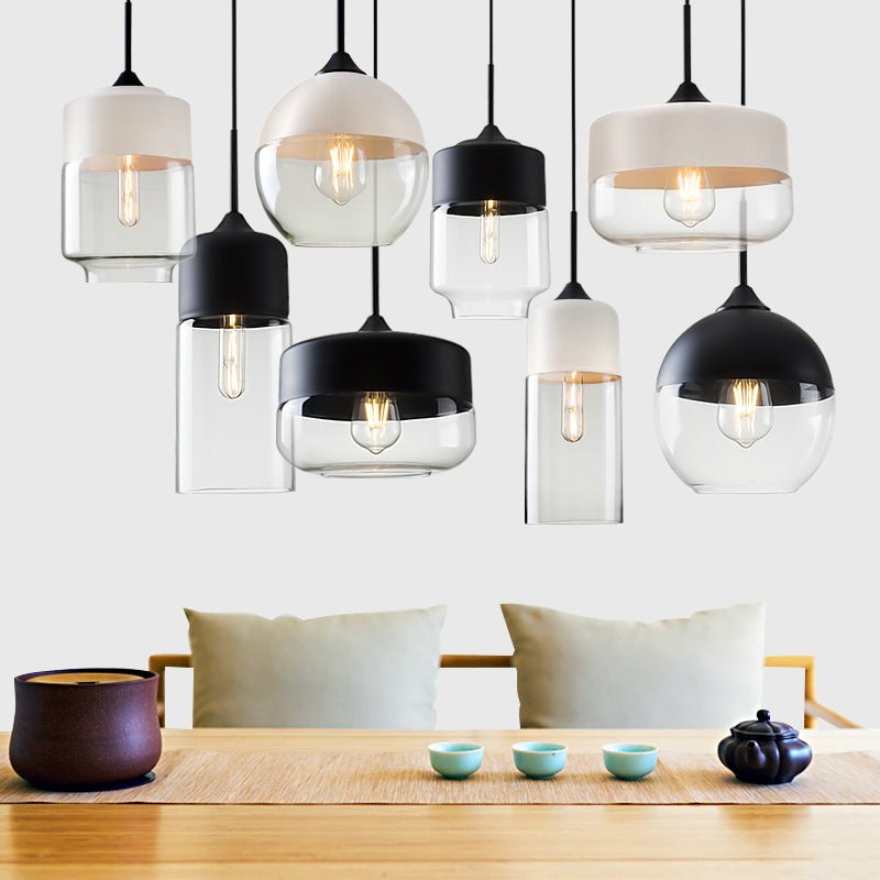 Modern Hanging Glass LED Pendant Light For Kitchen Restaurant Bar Living Room
