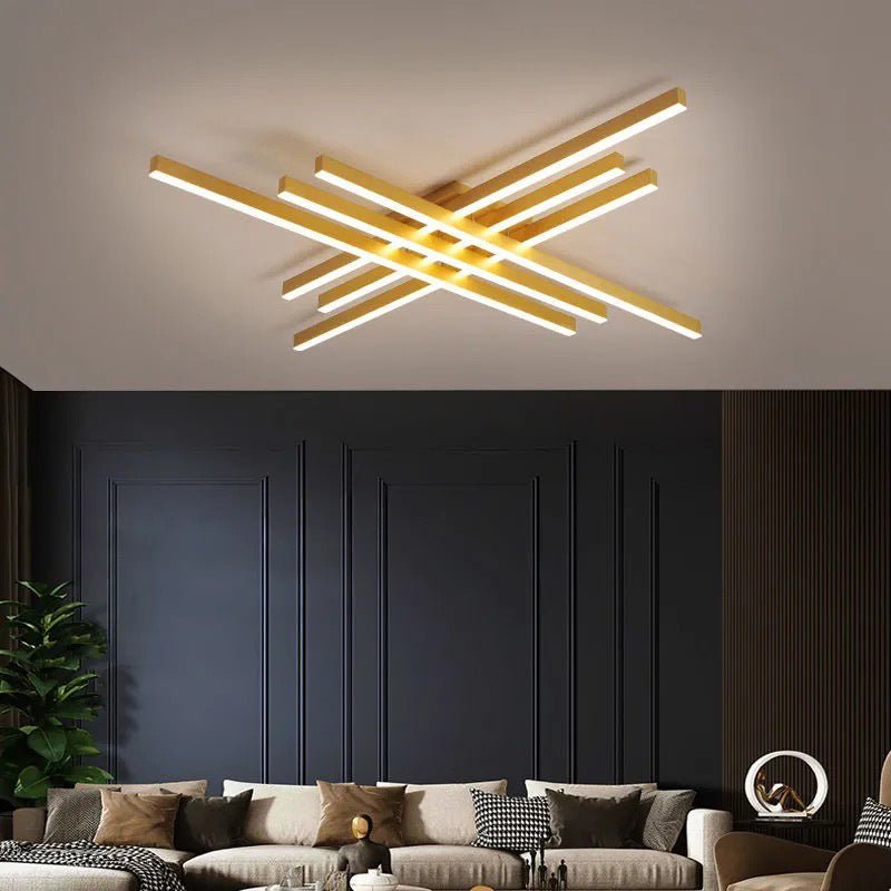 Modern Matrix LED Flush Mount Geometric Ceiling Light for study