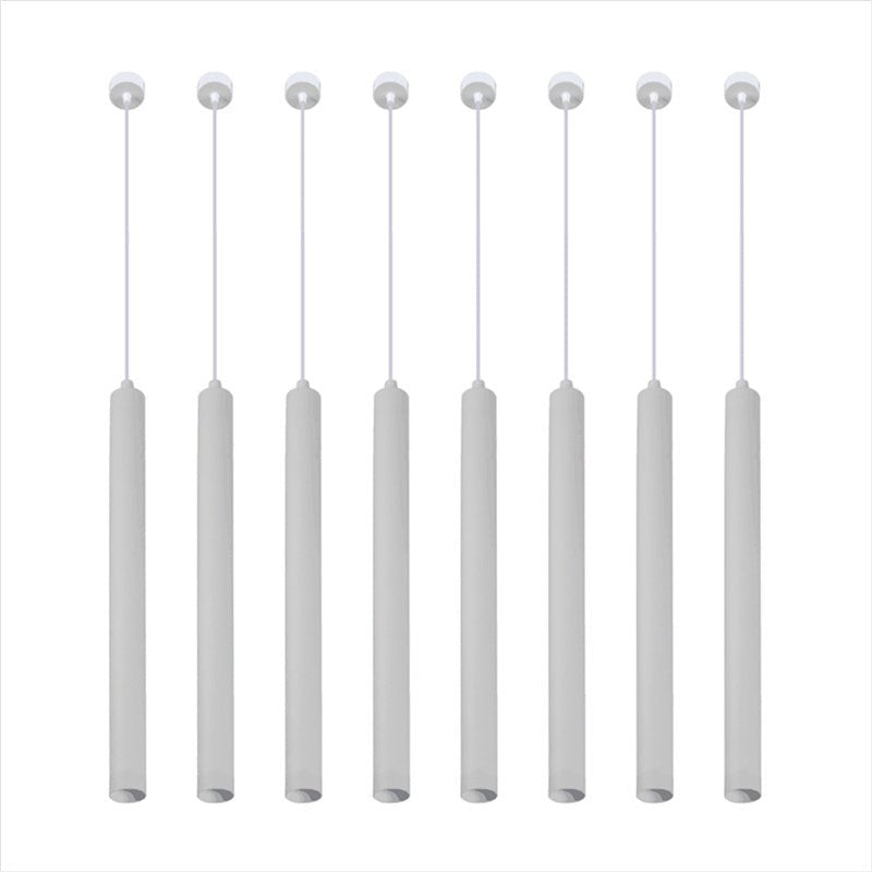 Nordic Long Cylinder Tube Pendant Lights Adjustable Hanging Spot Lights