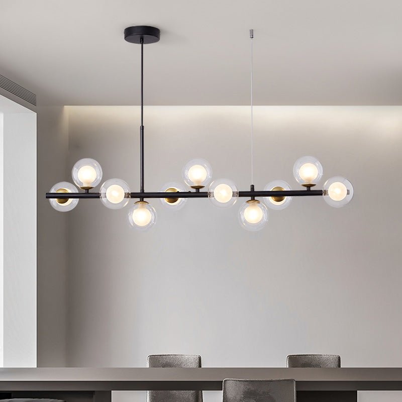 Modern Chandelier Nordic Style LED Glass Globe Cover Kitchen Island