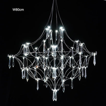 Crystal Pendant LED Hanging Lighting For Living Room