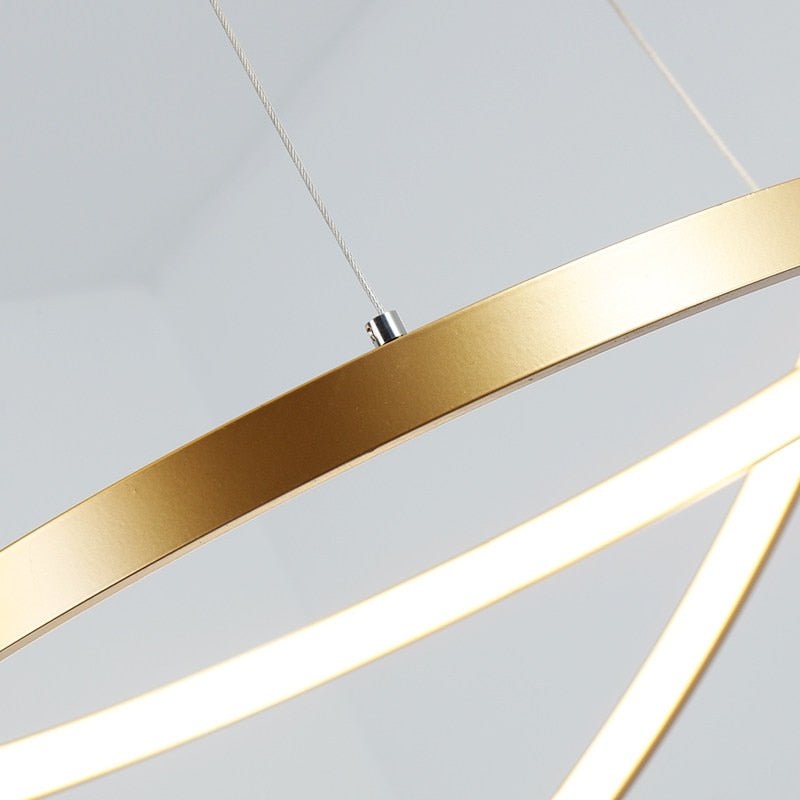 Popular Chandelier Tiers Ring Circles LED Lighting Fixture