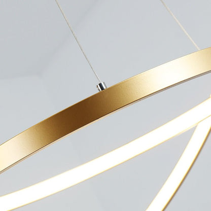 Popular Chandelier Tiers Ring Circles LED Lighting Fixture