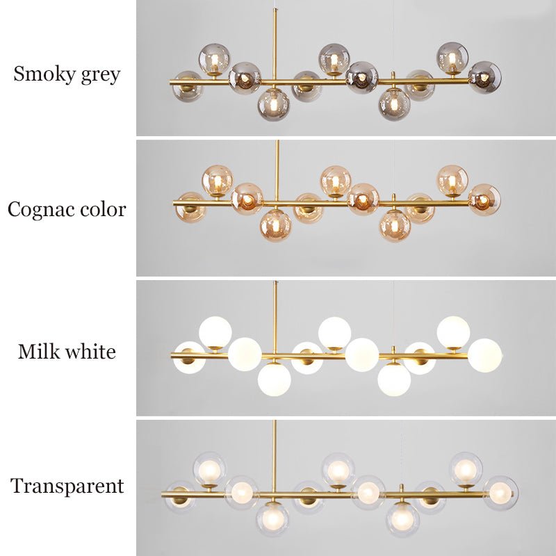 Modern Chandelier Nordic Style LED Glass Globe Cover For Loft