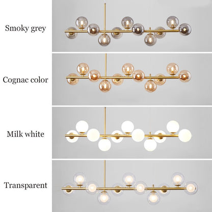 Modern Chandelier Nordic Style LED Glass Globe Cover For Loft